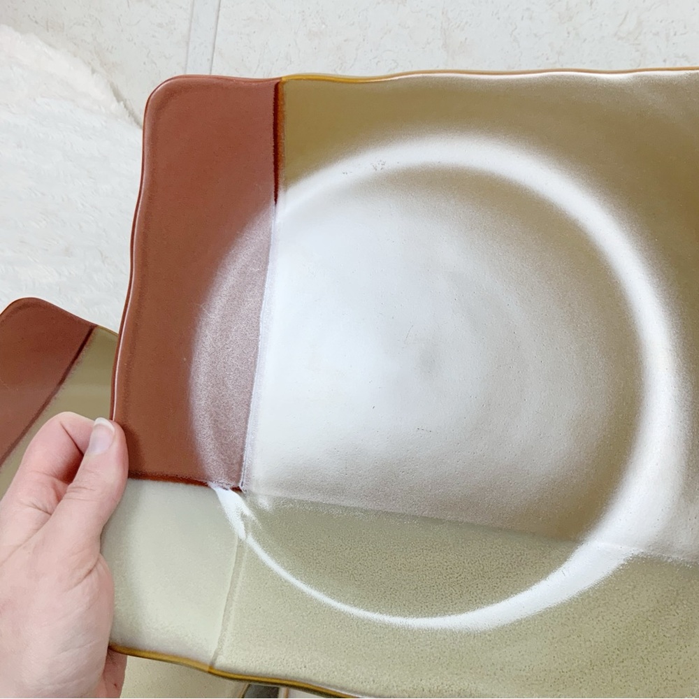 Sango Gold Dust Sienna 6 Square Salad Plates Western Southwest Earthtones Boho - Picture 6 of 14